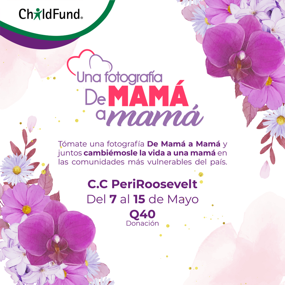 Evento de una fotografía de mamá a mamá